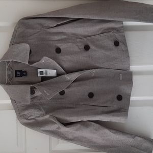 Gap lightweight cotton double breasted jacket